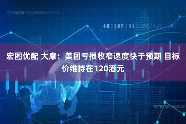宏图优配 大摩：美团亏损收窄速度快于预期 目标价维持在120港元